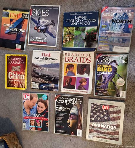 11 Mixed Magazines & Softcover Books — Time, Nat Geo, US Weekly  (1 of 4)