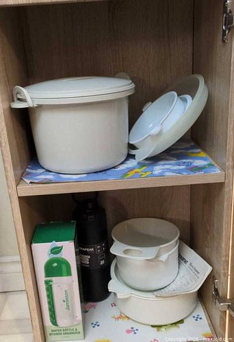 Microwave Rice Cooker & Steamer Set with Water Bottle Vitamin Organizer (1 of 8)
