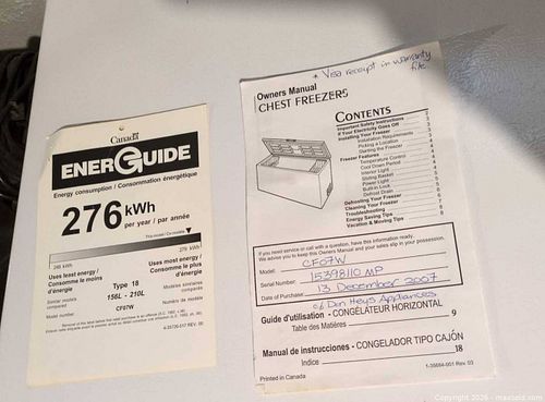 W.C.Wood CF07W Chest Freezer 156–210L White (1 of 4)