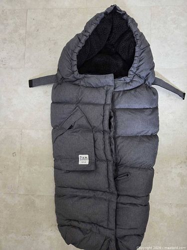 7 A.M. Enfant Gray Stroller Footmuff / Bunting (1 of 5)