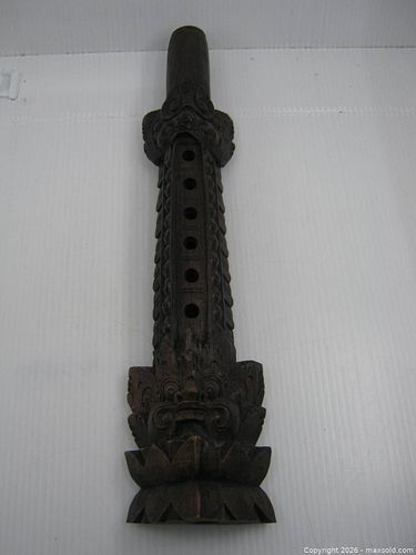 Old Hand Carved Wood Balinese Barong Flute (1 of 13)