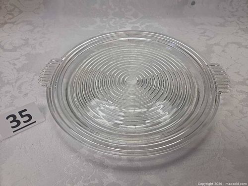 Anchor Hocking 14" Manhattan Serving Platter Art Deco Pattern (1 of 3)