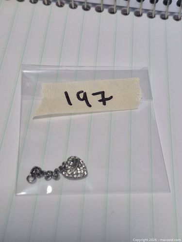 Rhinestone Heart Charm Marked Juicy Couture (1 of 4)
