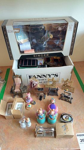 Lot of Miniature Sewing Machines, Figurines & Collectibles (1 of 12)