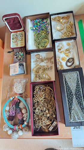 Mixed Costume Jewelry Lot — Necklaces, Bracelets, Earrings, Rings (1 of 13)