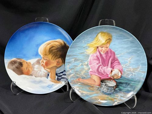 Vintage Donald Zolan Limited Edition Collector Plates - Set of 2 (9.5") (1 of 5)