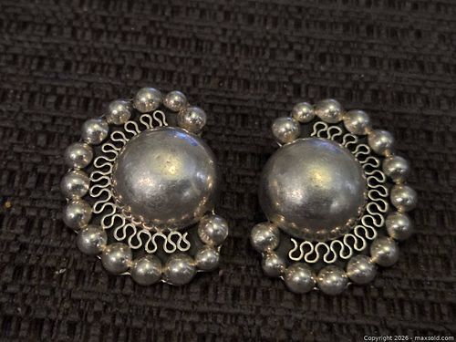 Large sterling silver earrings  (1 of 3)
