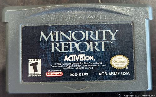 Activision Minority Report game cartridge (1 of 1)