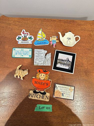 Lot of 10 Vintage Fridge Magnets  (1 of 6)