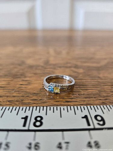 Size 7 - S925 Birthstone Mom/Daughter Ring (1 of 10)