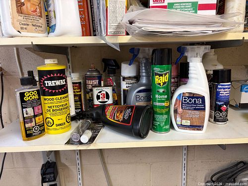 Assorted Household Cleaners, Adhesive Removers & Spray Products (1 of 9)