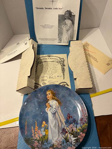 Collector Plate — Twinkle, Twinkle, Little Star (Reco/Knowles) (1 of 6)