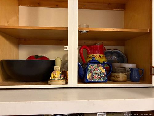 Mixed Ceramic & Tin Decorative Kitchenware Lot with Teapot (1 of 4)