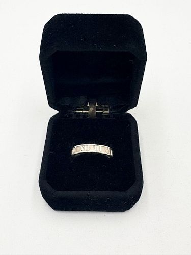 Tiffany & Co. Atlas Narrow Band In 925 Sterling Silver ￼Size 7.5 (1 of 6)