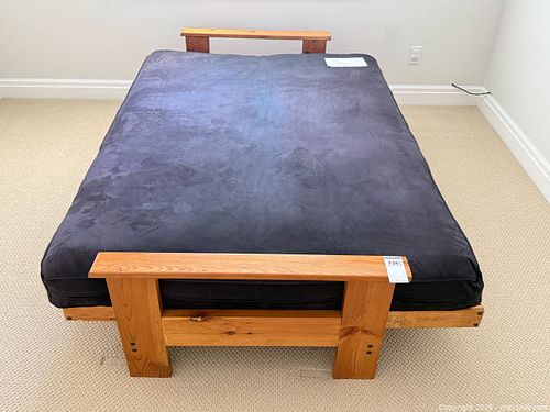 Vintage Solid Pine Futon Bed/Sofa  (1 of 5)