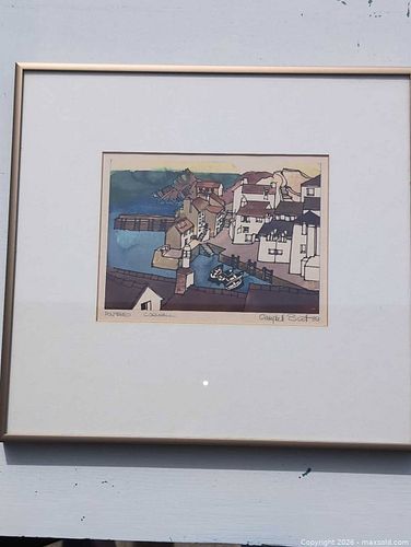 Campbell Scott (signed) Giclée 'Polperro, Cornwall' Framed Print (1 of 10)