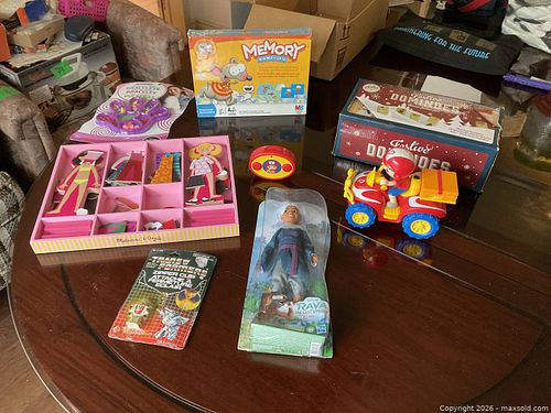 Mixed Toys Lot: Board Games, Dolls, Craft & Magnetic Dress-Up (1 of 9)