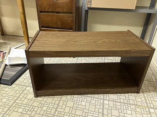 Walnut Finish Particleboard Coffee Table / TV Stand (Medium) (1 of 3)