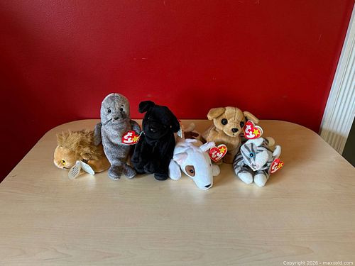 (5) Ty Beanie Babies Plush Collection – 6pc with Tags  (1 of 13)