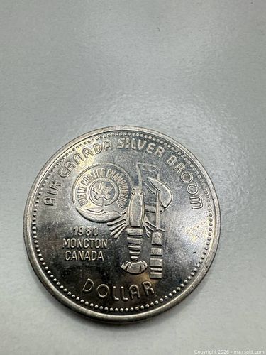 Curling Silver broom coin (1 of 2)