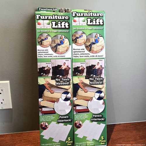 2 NEW sets of furniture lifts (1 of 3)