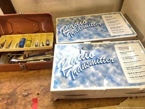 AM Radio Transmitters with Toolbox, Tools & Parts (2) (1 of 4)