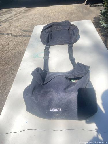 LeMans Black Medium Nylon Bike Saddle Bag Organizer Bag (1 of 3)