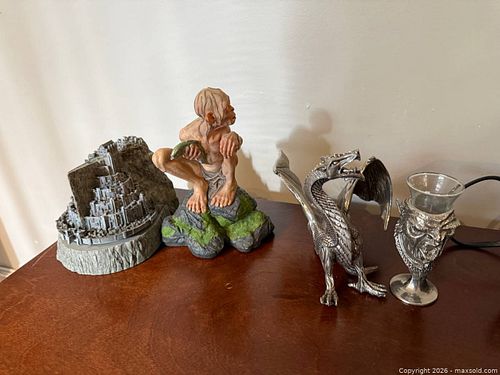 Lord of the Rings Collectibles and Pewter Decor Lot (1 of 4)