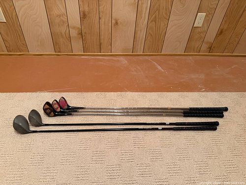 Golf! Wilson Jumbo Driver & Vintage Haig Ultra Woods- Set of 5 Right-Hand Golf Clubs (1 of 13)