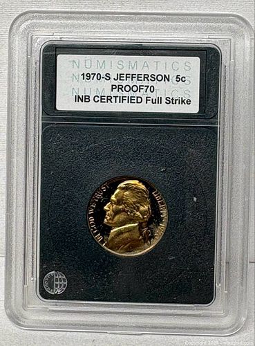 1970-S Proof Jefferson Nickel 5¢ Certified PROOF70 (1 of 4)