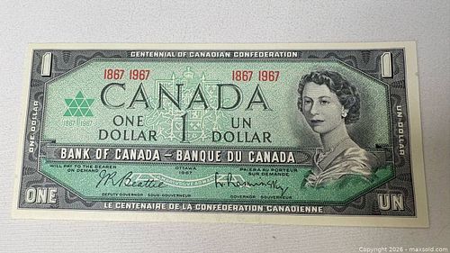 Canada 1967 Centennial One Dollar Banknote (1 of 15)