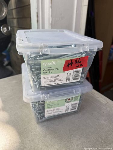 2 BOXES PRE DRILLING SCREWS METAL OR WOOD. NIB. (1 of 2)