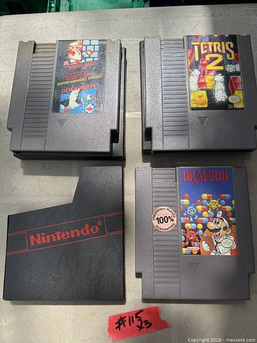 3 NINTENDO NES. GAMES. (1 of 1)