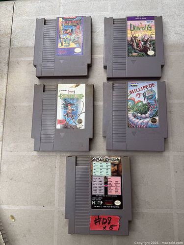 5 NINTENDO NES. GAMES. (1 of 1)