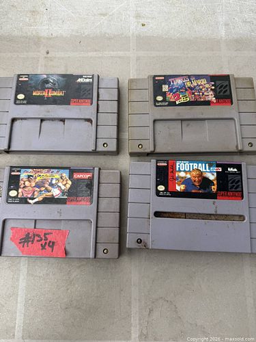 A LOT OF 4 SUPER NINTENDO GAMES. (1 of 1)