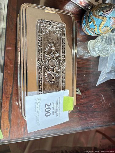 Rendez Vous Silver Electroplated Small Jewelry Box (1 of 4)