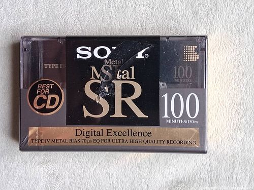 Sony Type IV (Metal Bias) 100-Minute Audio Cassette - Made in Japan. Sealed (1 of 5)