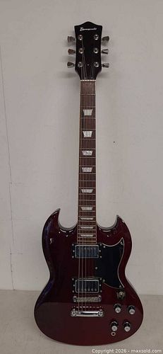 Barracuda 6-String Electric Guitar, Cherry/Wine Red in working condition  (1 of 14)