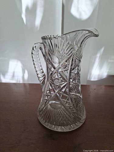 Cut glass pitcher  (1 of 3)