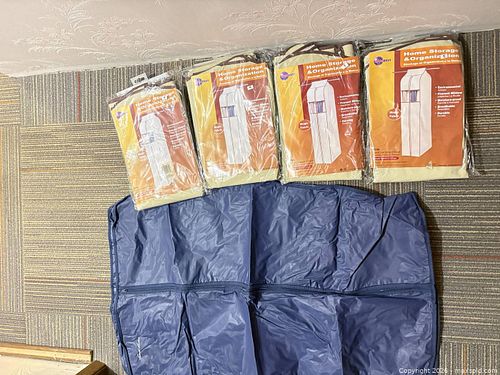 Set of 5 Garment Bags - Long Dress Covers, Mixed Colors (1 of 7)
