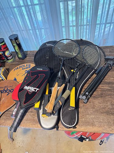 Smash ball, badminton rackets + more  (1 of 11)