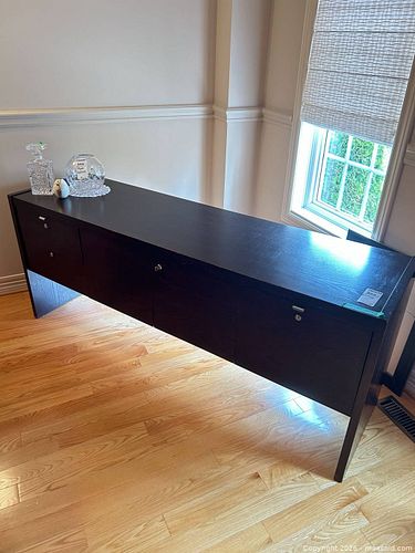 Office Credenza Sideboard with Drawers and Cabinets D (1 of 11)