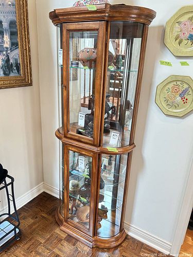 Wood and Glass Curio / Display Cabinet D (1 of 11)