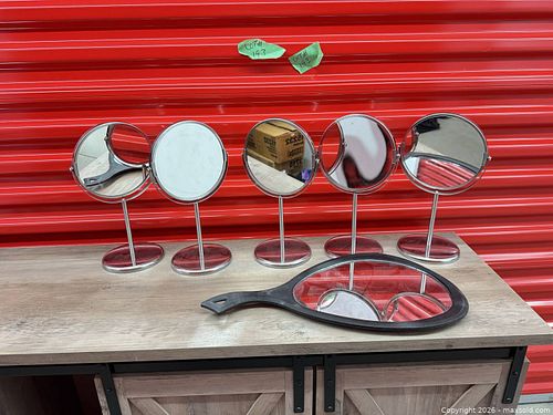Vanity & Handheld Mirrors – Assorted Collection of 6 (1 of 10)