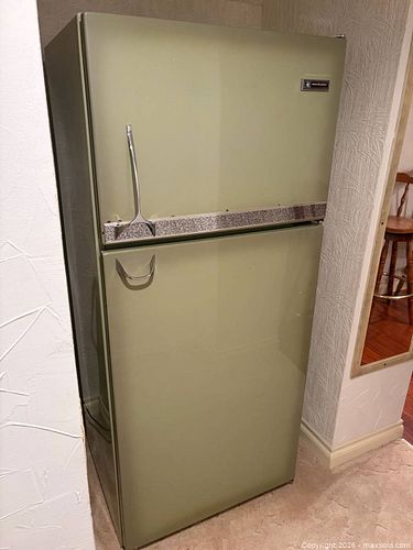 Kelvinator Olive Green Refrigerator w/ Top Freezer (1 of 16)