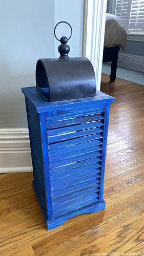 Wood and Metal Lantern with Top Handle and Door (1 of 5)
