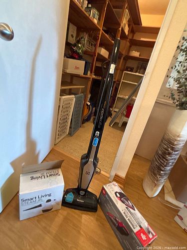 Electrolux ErgoRapido Vacuum, Dirt Devil QuickFlip Hand Vacuum, and Smart Living Steam Jr. (1 of 14)