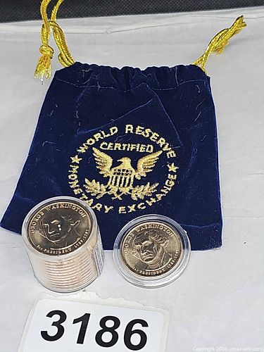 George Washington Gold Dollar Coins, uncirculated  (1 of 5)