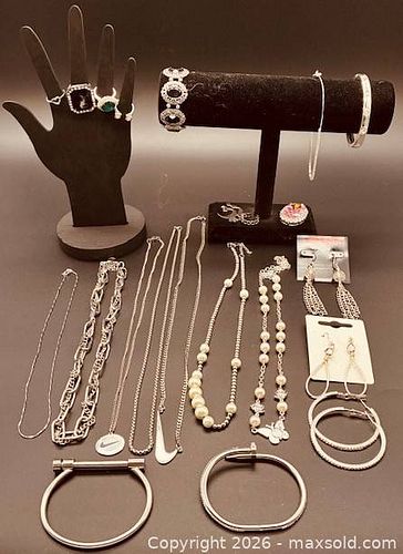 Assort Silver-Tone Jewelry   (1 of 5)