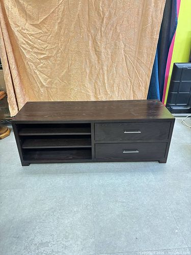Dark Brown Solid Wood TV Stand / Media Console (1 of 19)
